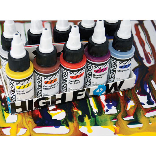 Golden High Flow - mal med transperent