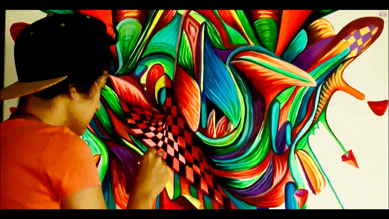 Akrylfarve i tuschform - til outlines, signatur eller bare fordi det er nemmere !