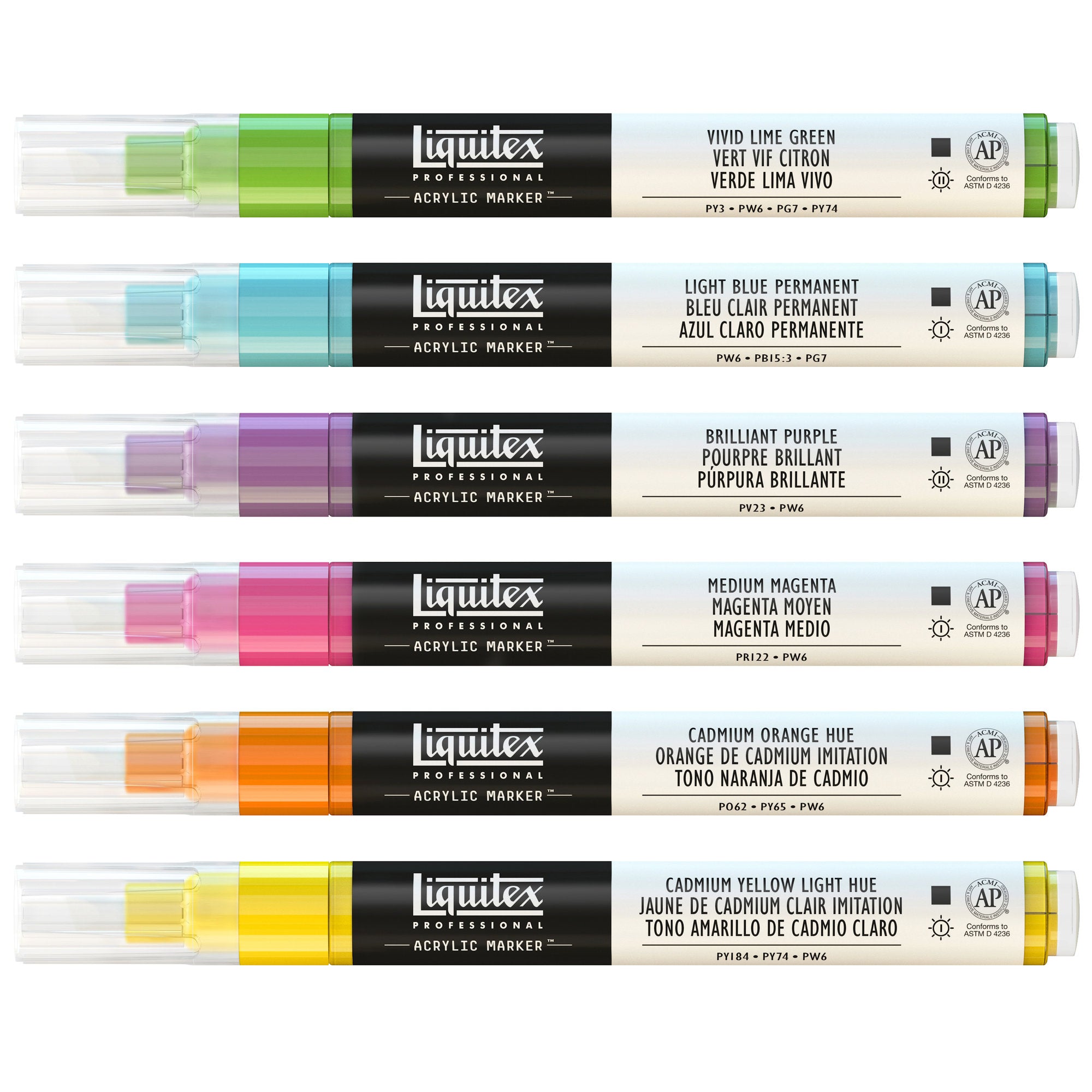 Liquitex Akrylmarker i to størrelser
