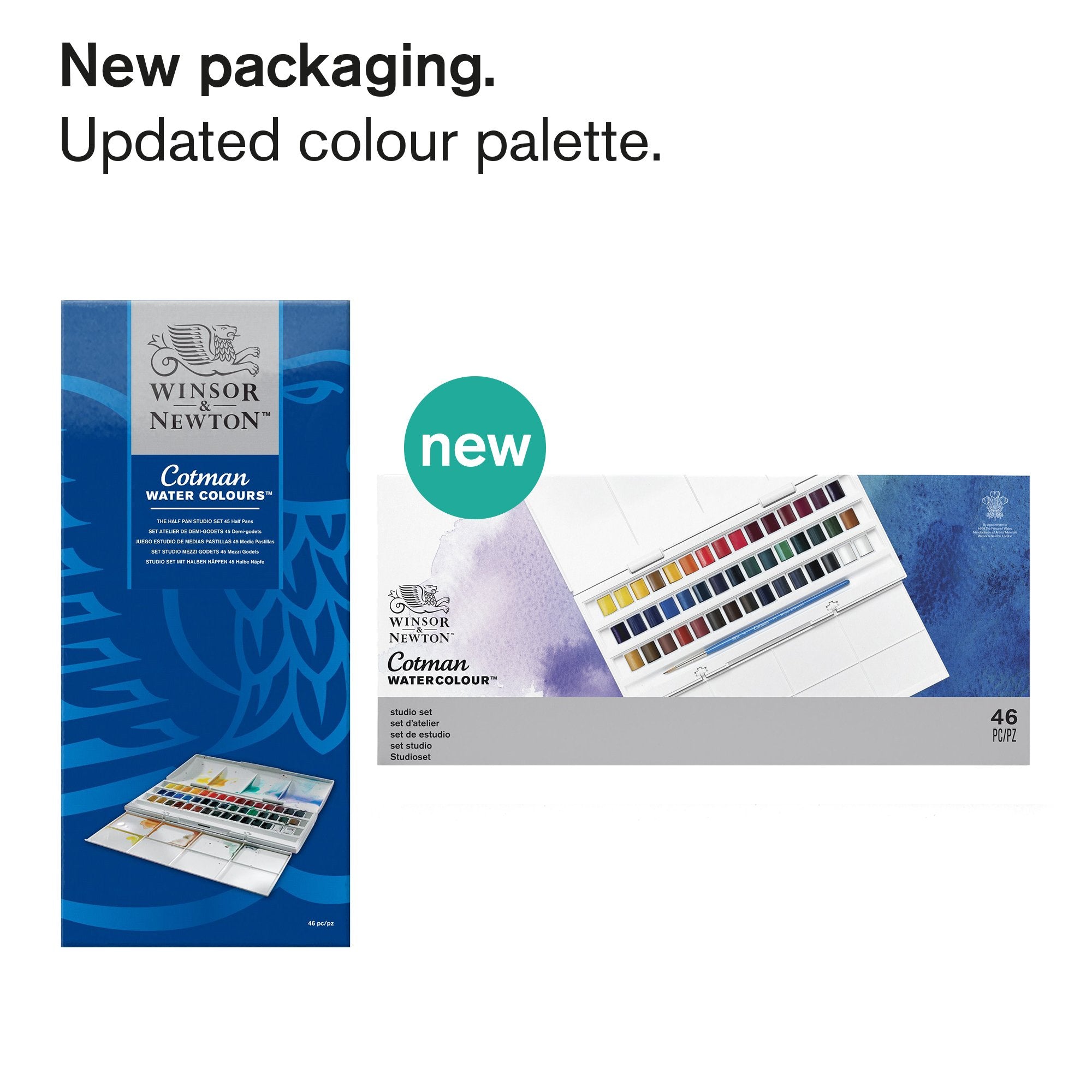 Winsor & Newton Blue Box 46 stk