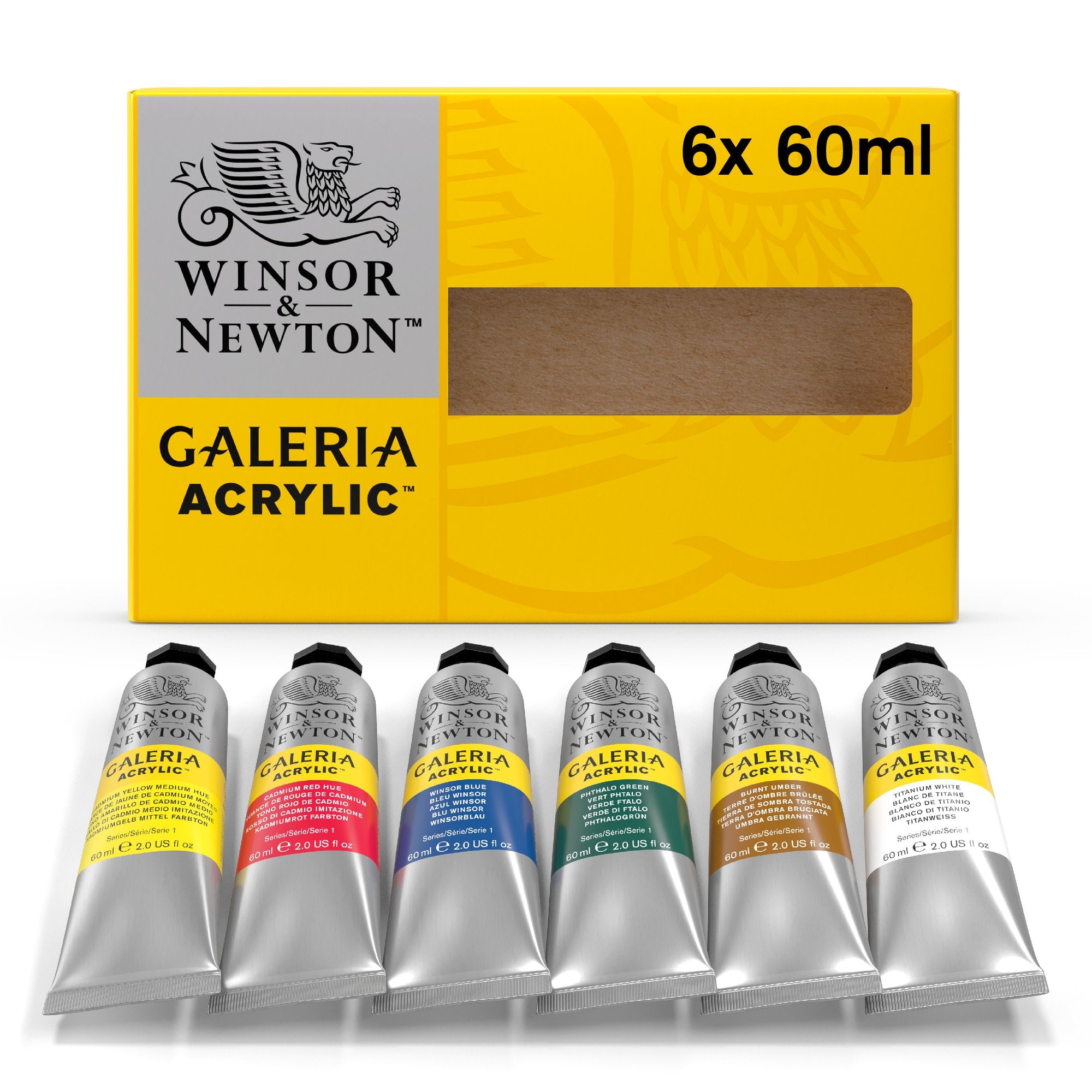 Winsor & Newton Galeria Sæt 6x60ml tuber