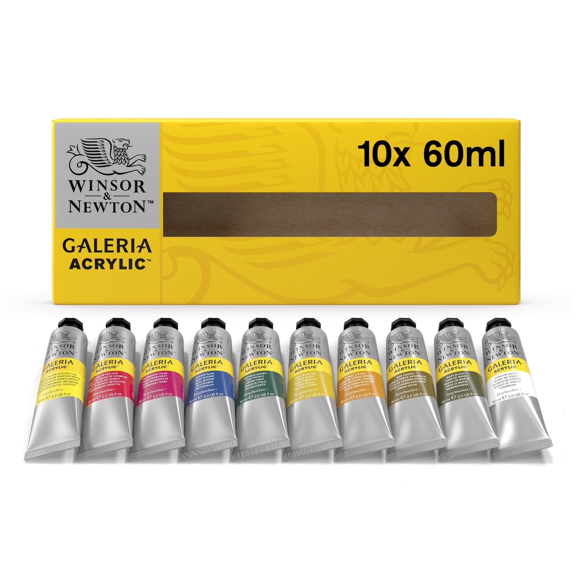 Winsor & Newton Galeria Sæt 10x60ml Tuber