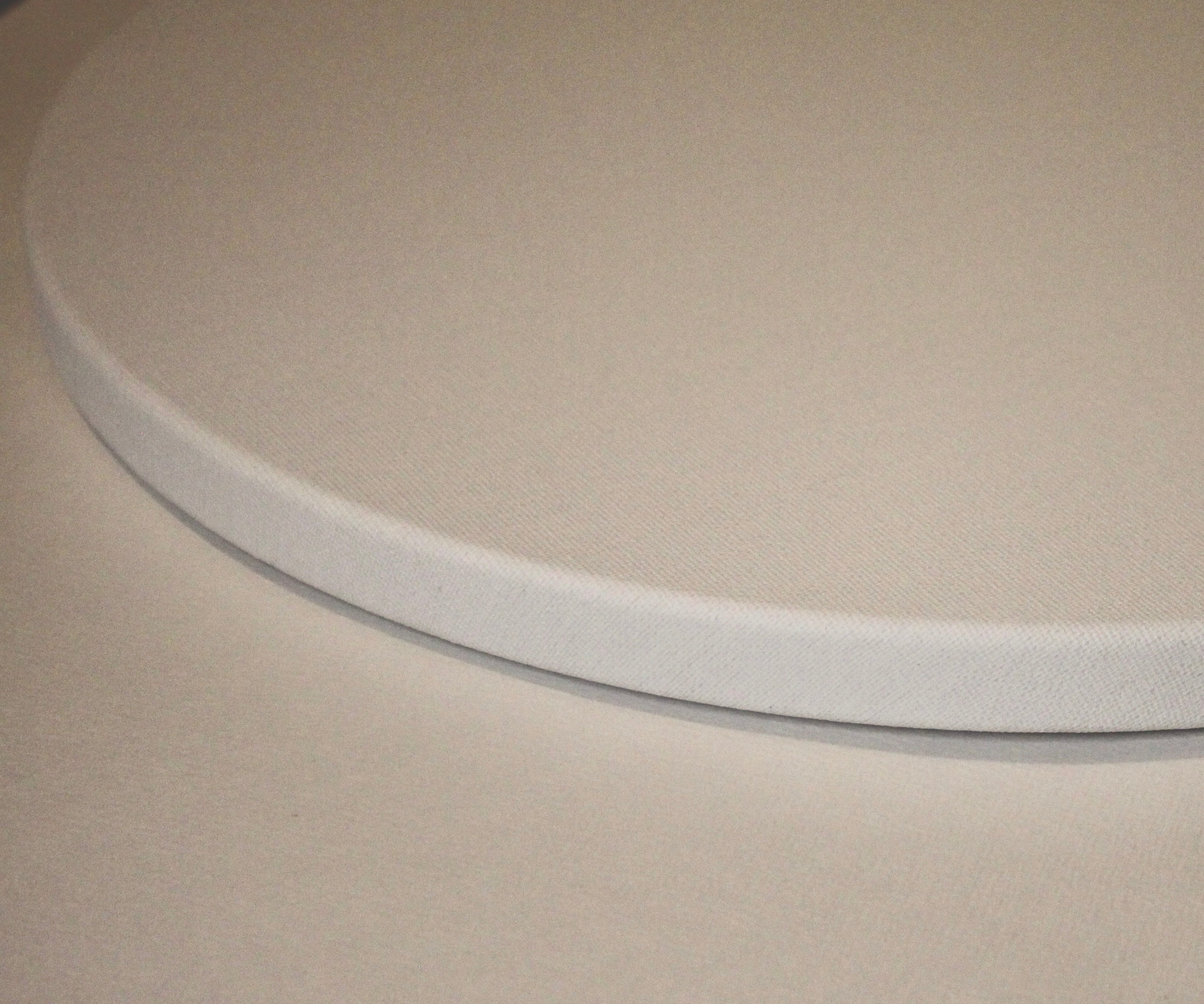Runde lærreder i bedste håndlavet kvalitet, 2 cm dybde, fræset 20 mm MDF med kraftig bomuld/polyester lærred