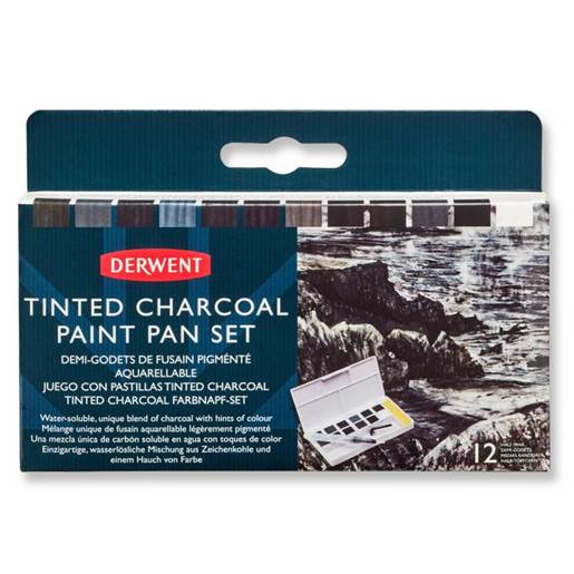 Tinted Charcoal Paint Pan Set