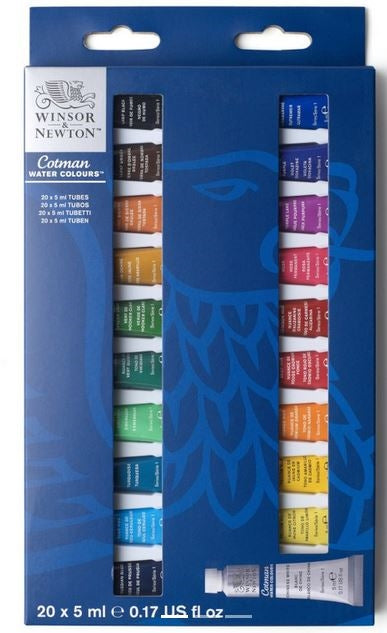 Winsor & Newton Cotman akvarel sæt af 20x5ML