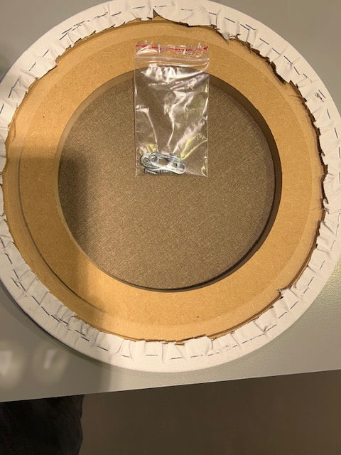 Runde lærreder i bedste håndlavet kvalitet, 2 cm dybde, fræset 20 mm MDF med kraftig bomuld/polyester lærred
