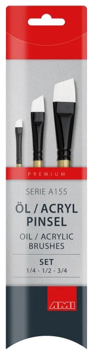 Detalje penselsæt til Akryl & Olie SKRÅpensler