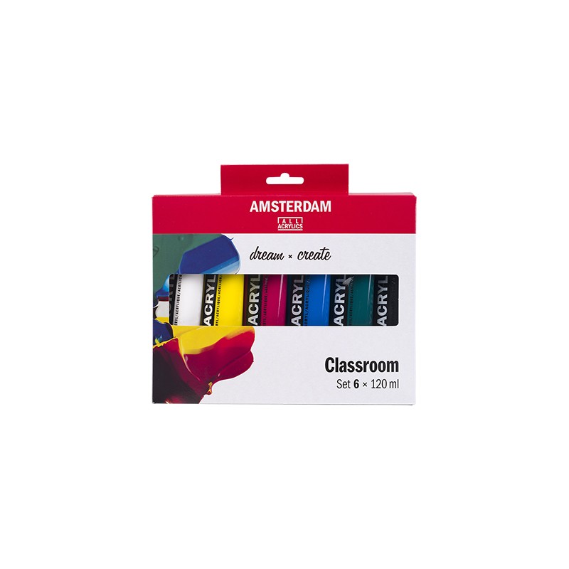 Amsterdam Classroom Farvesæt 6x120ml