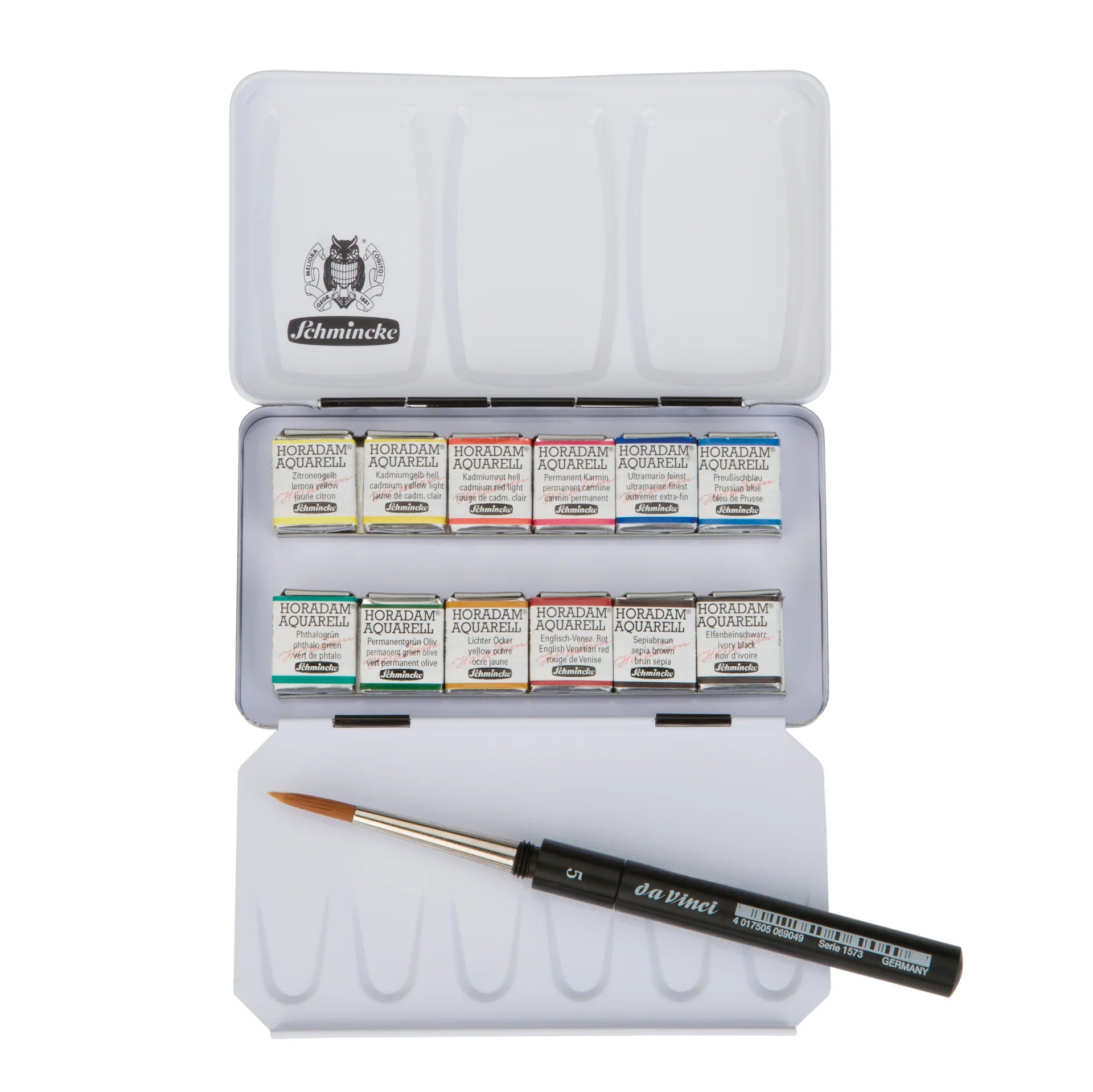 Schmincke Horadam Aquarell sæt med 12 stk ½ pans