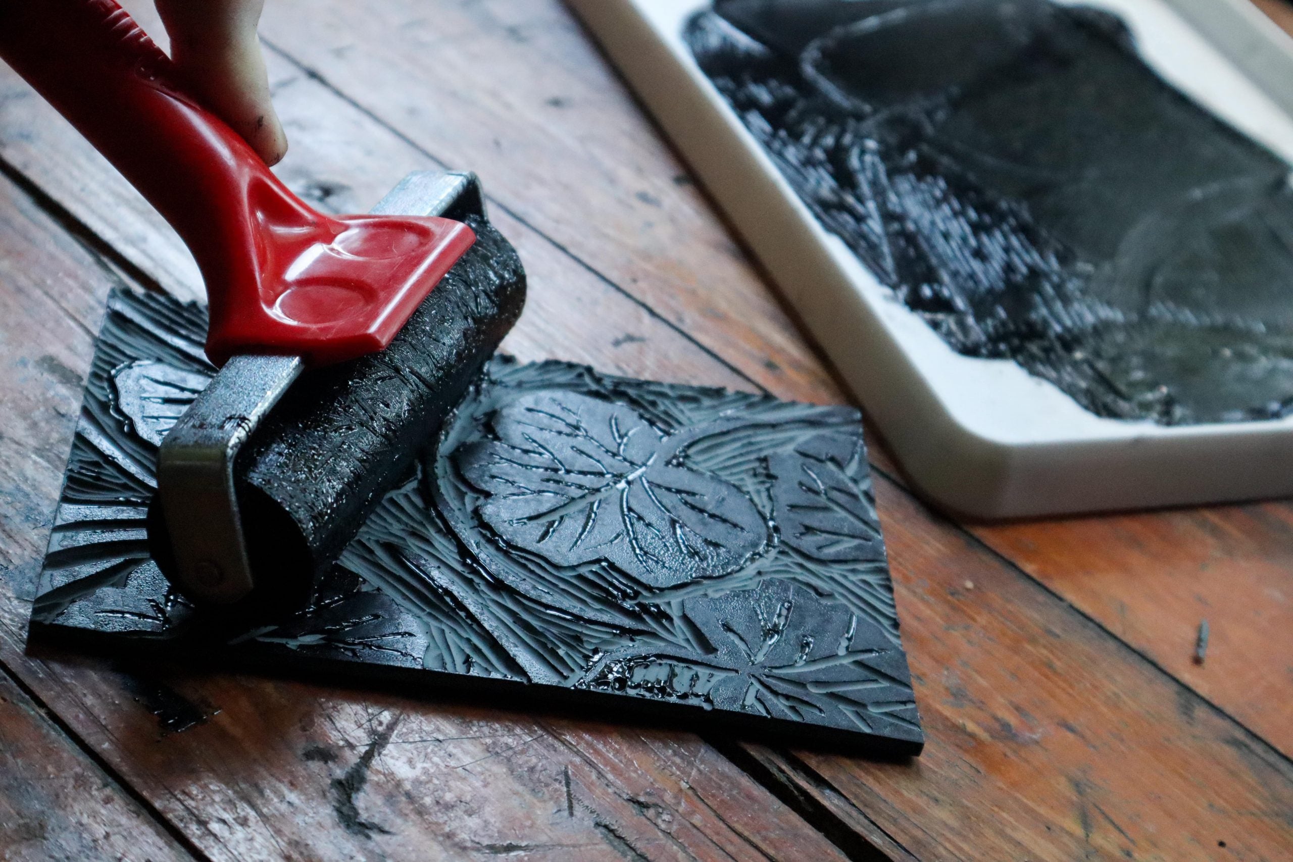Linoleum plade 3,2mm - findes i 4 str.