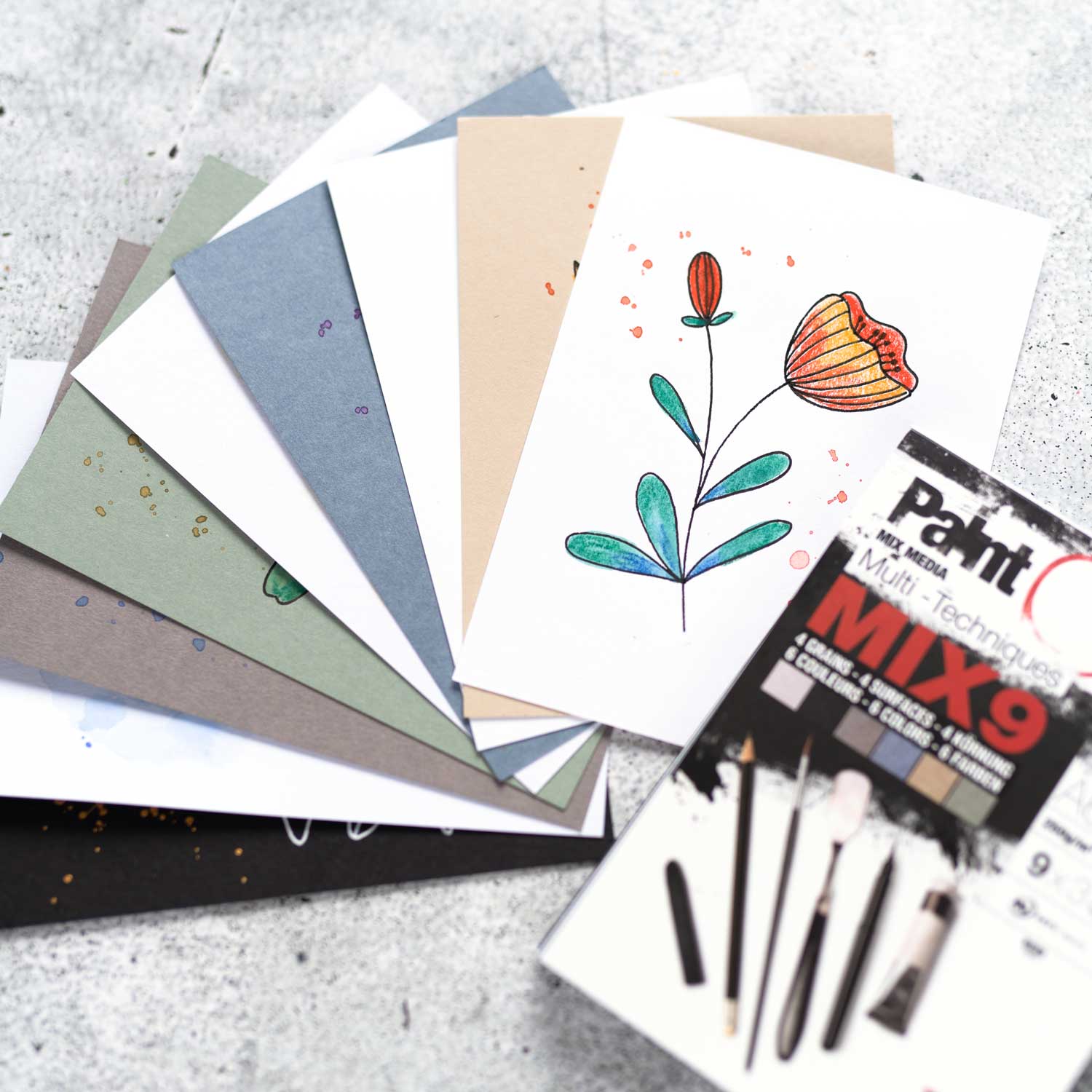 BLACK WEEK - SPAR 20% PÅ Paint ON Mix9 250 gram fra Clairefontaine