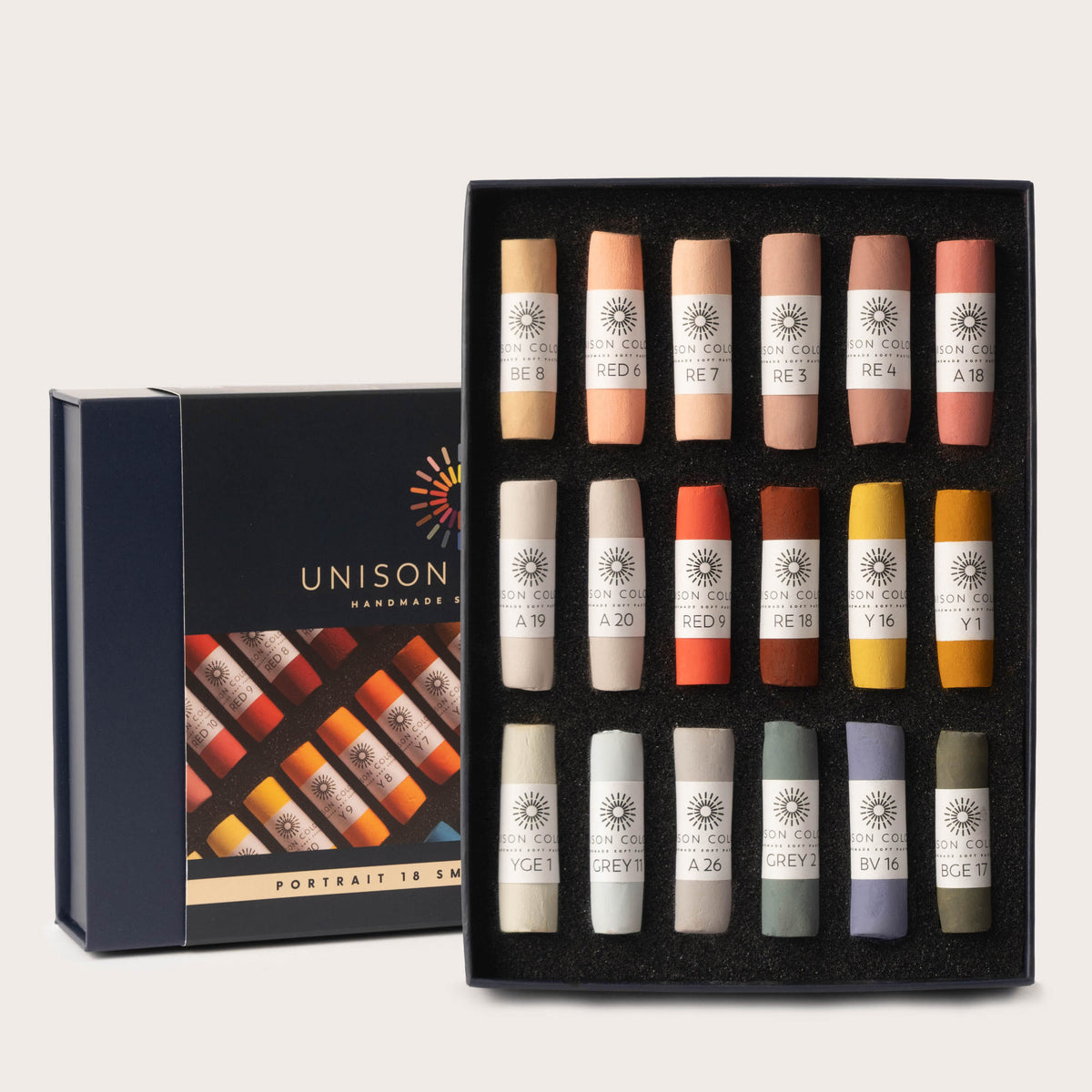 Unison Softpastel/tørpastel PORTRÆTSÆT med 18stk