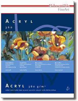 Hahnemuhle Acryl 360 gram - blokke og løsark