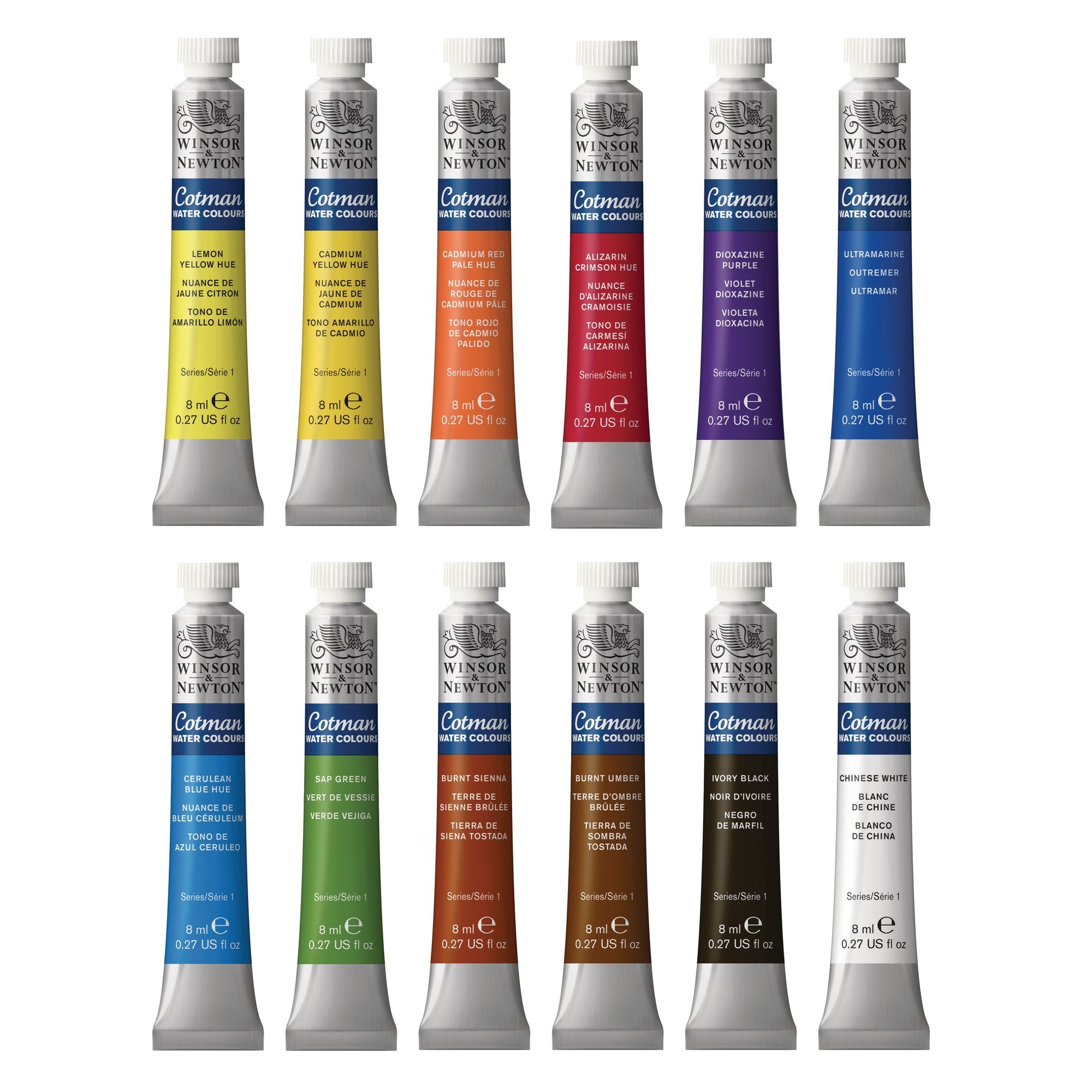 Winsor & Newton Cotman Akvarel blue box med Tuber
