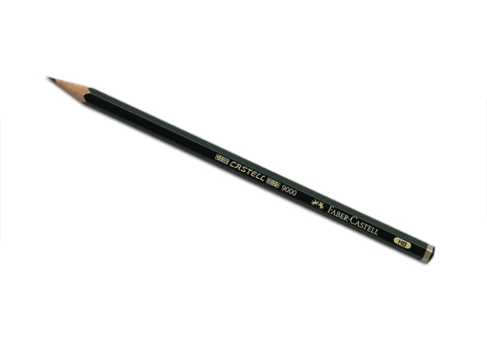 Skitseblyant grafit faber 9000 - 8 hårdheder