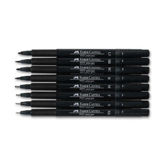 PITT Artist - sorte fineliners sæt