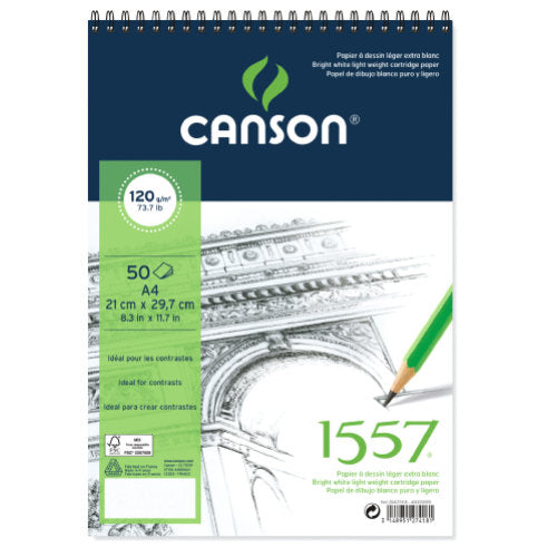 Canson Skitsepapir 1557 Spiral 120g