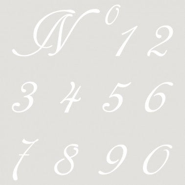 Stencil "Numbers" no 001