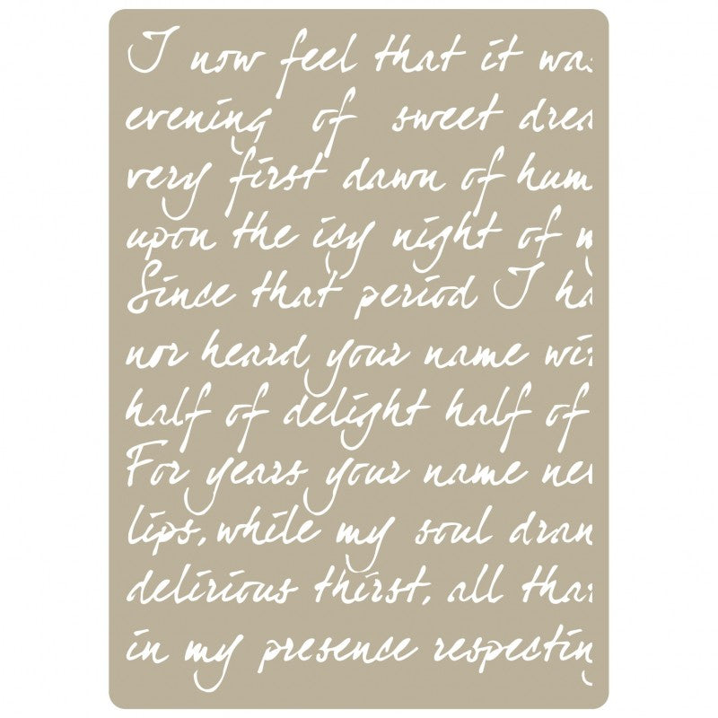 Stencil "English Poem" no. 064