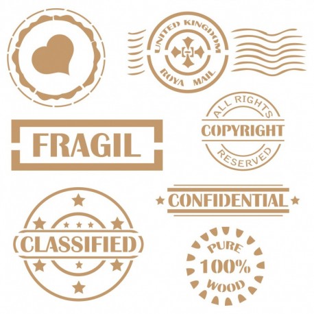Stencil "Fragil Stamps" no. 072