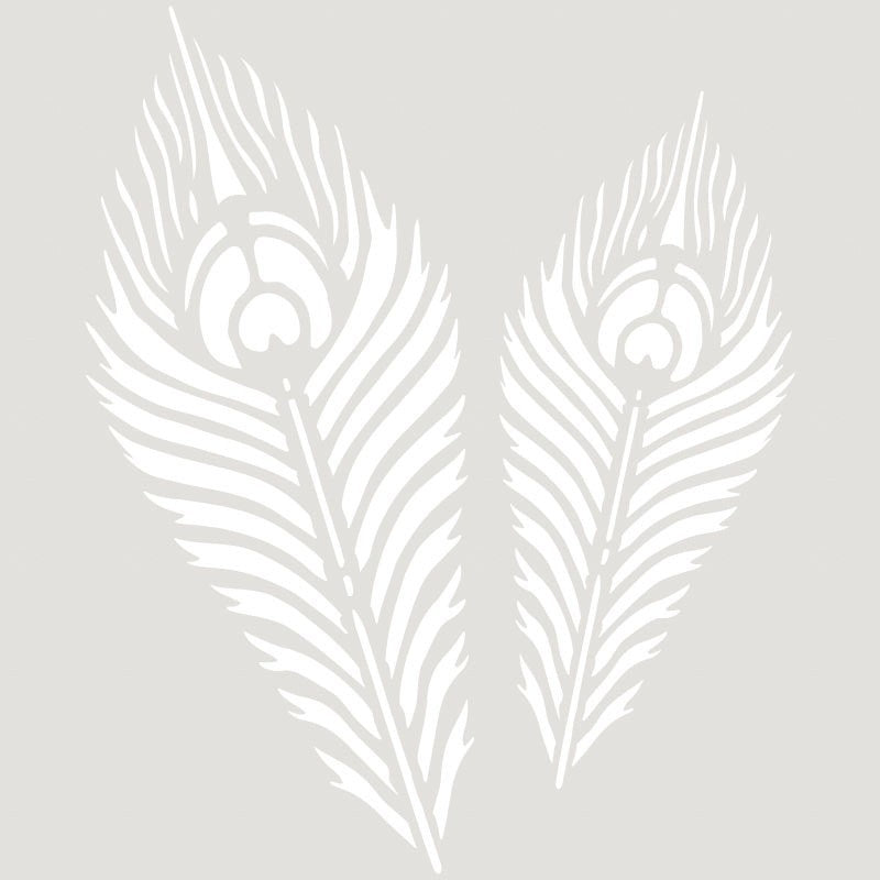 Stencil "Peacock Feathers" no. 080