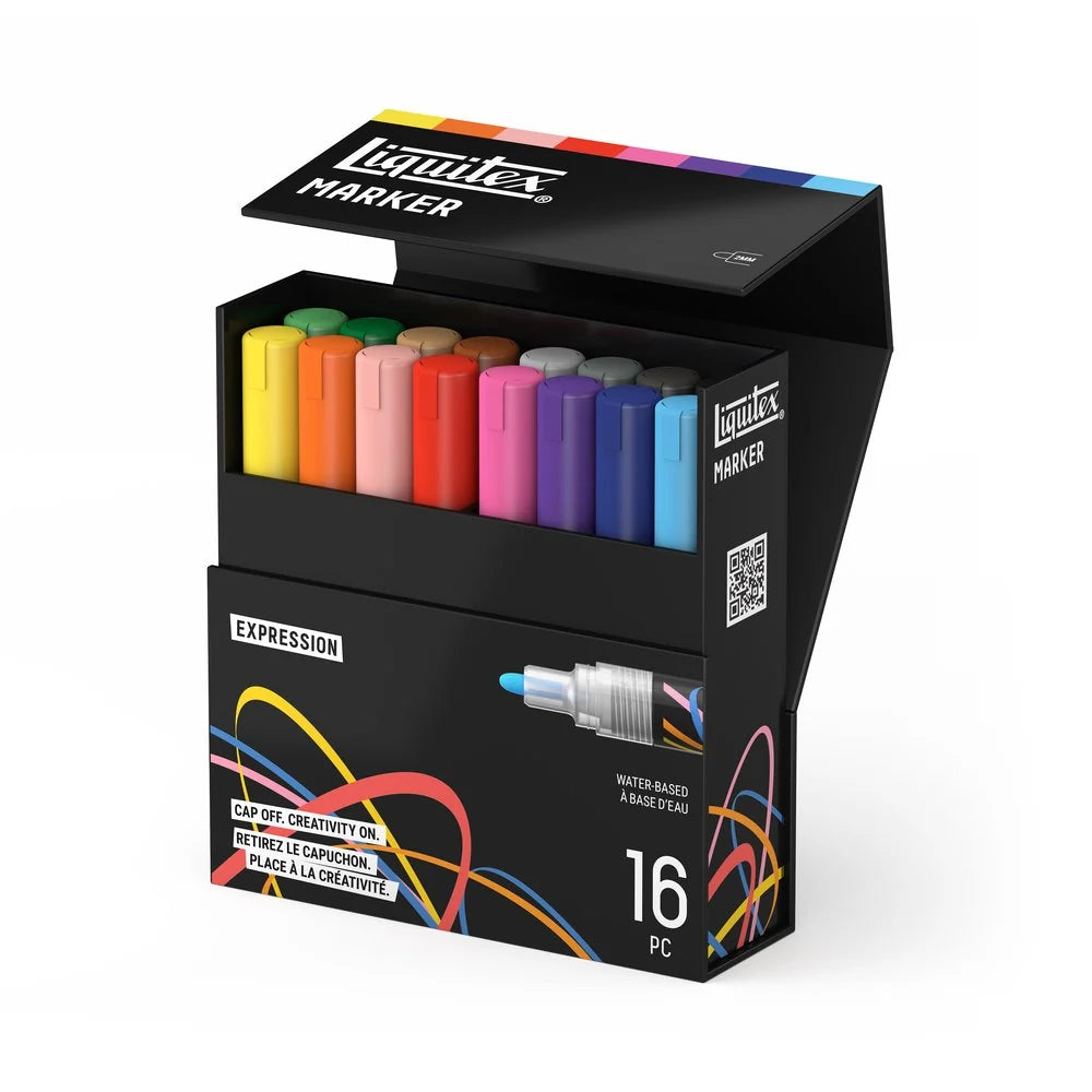 Liquitex marker sæt med 16 stk.