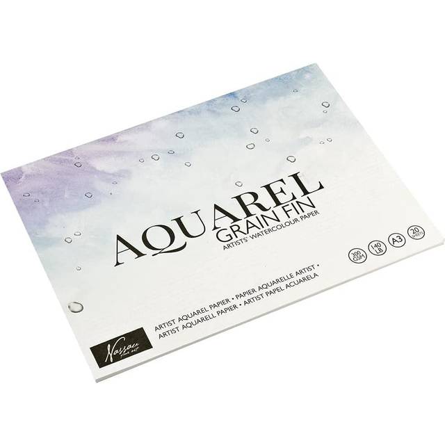 SPAR 25% PÅ Nassau akvarel blok 300g - ekstra mange sider (20 Ark)