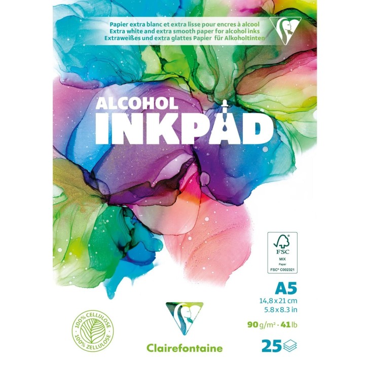 "Yupo" Alcohol ink Pad papir 90 gram til ink