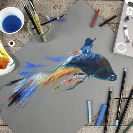 Paint On - multi techniques 250 gram - GRÅ