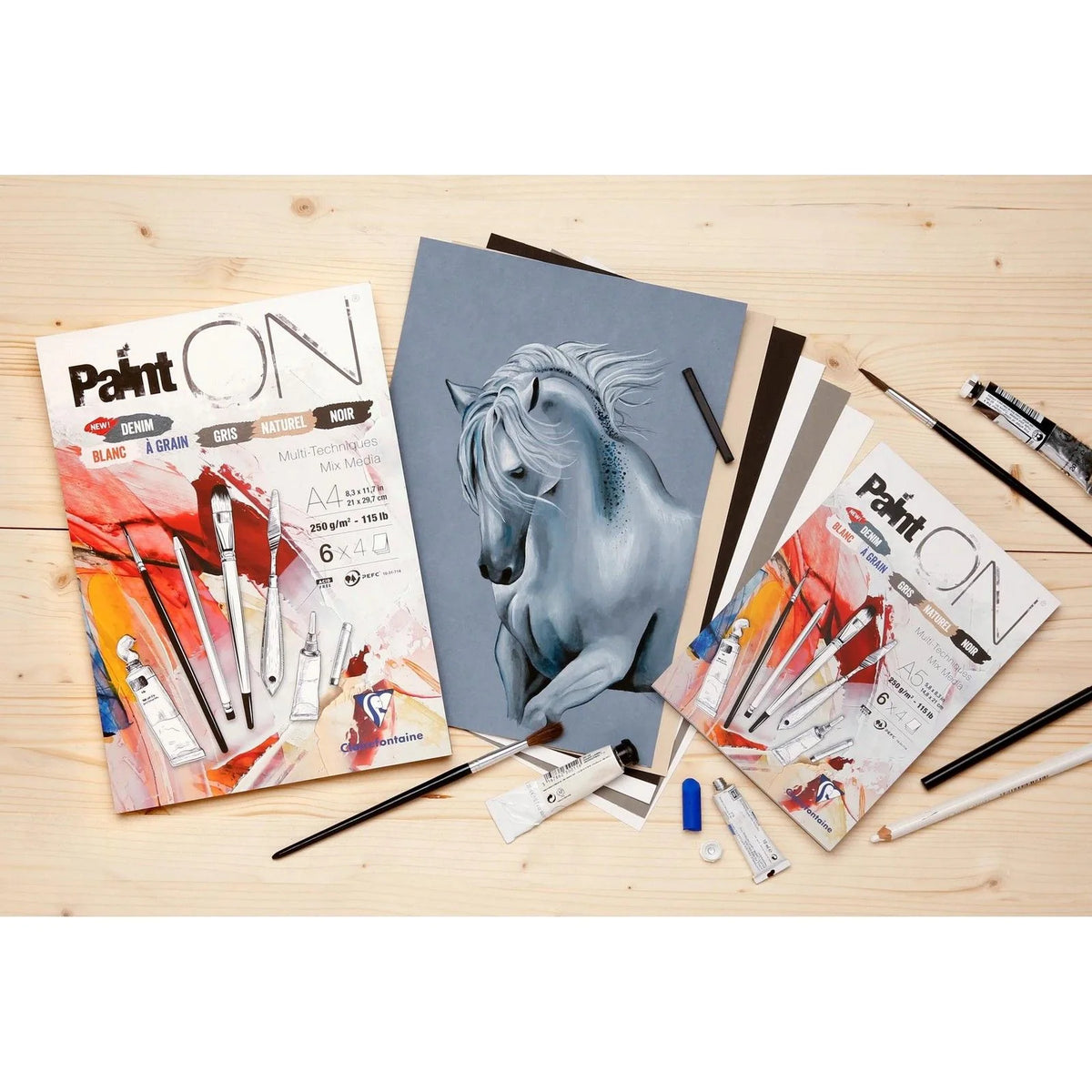 Paint On - multi techniques 250 gram - 5 farver