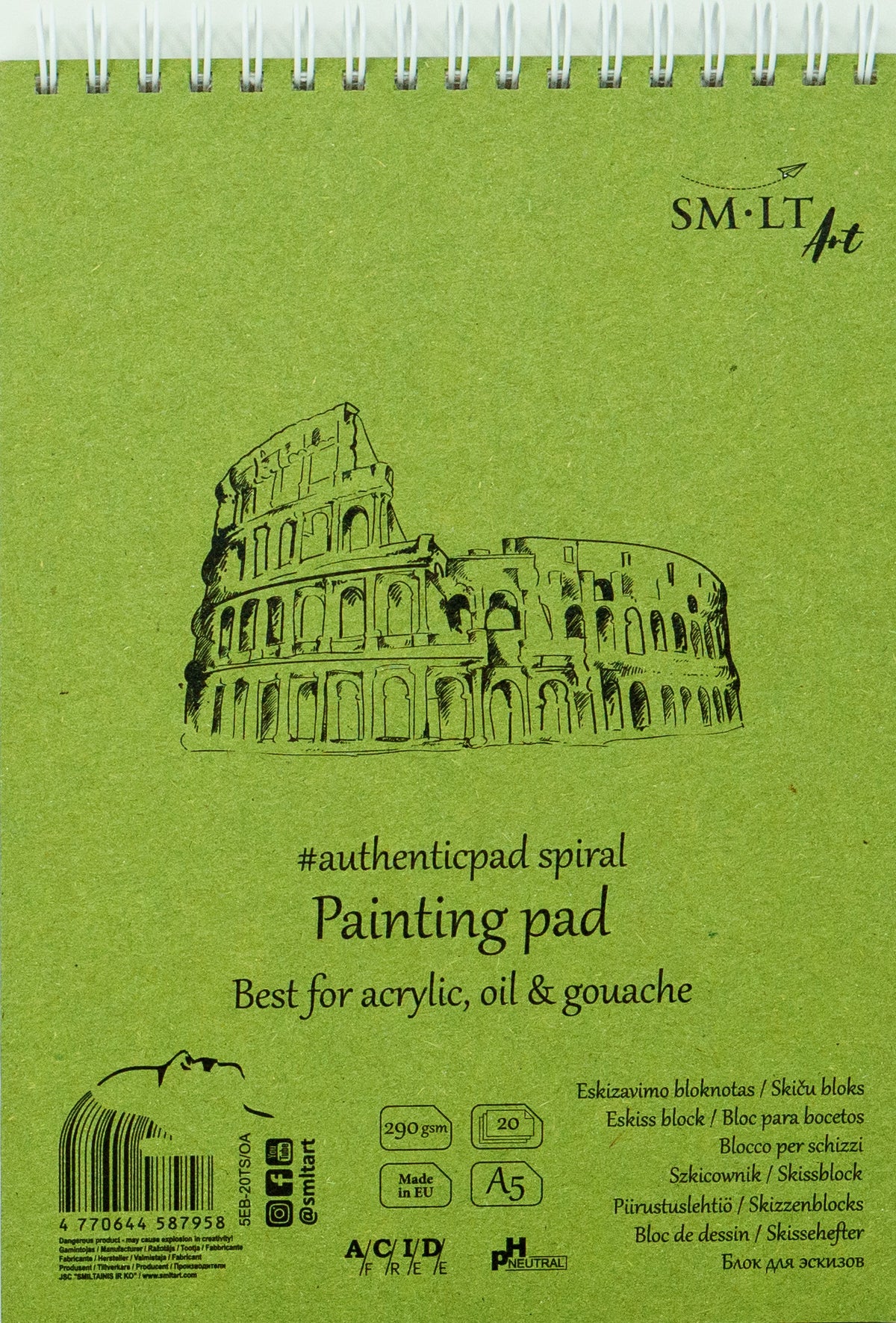 SM.LT Painting pad til akryl og olie