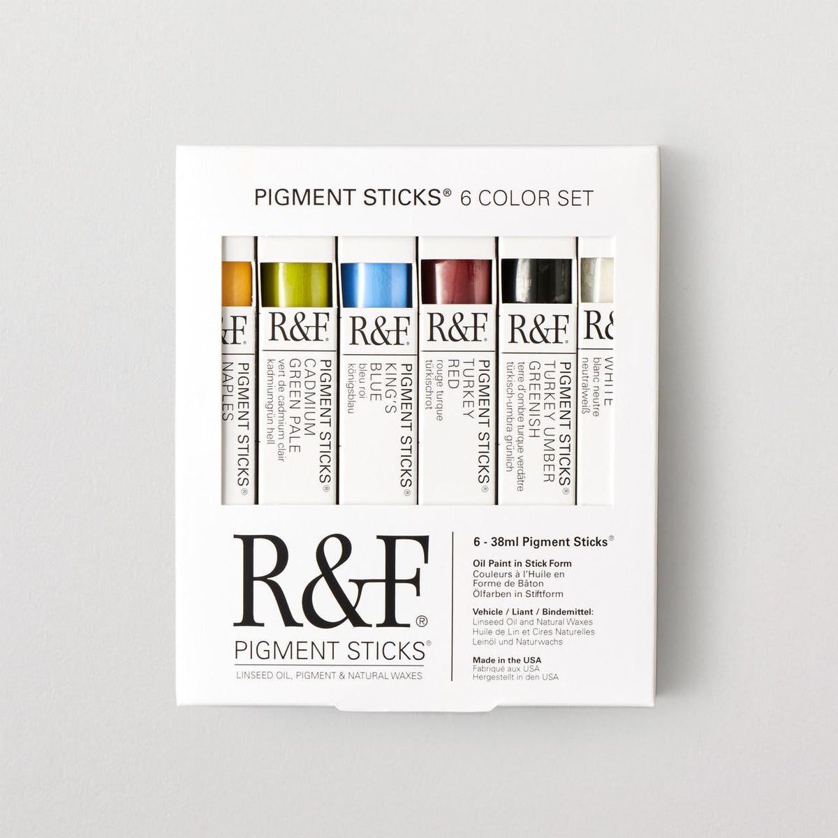 R&F Pigment sticks 6 stk