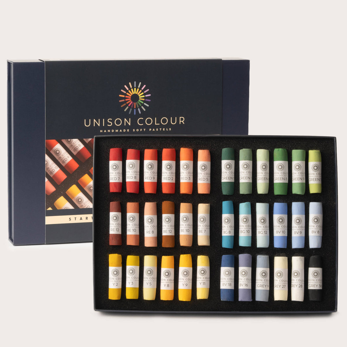 Unison Softpastel/tørpastel sæt med 36 stk.