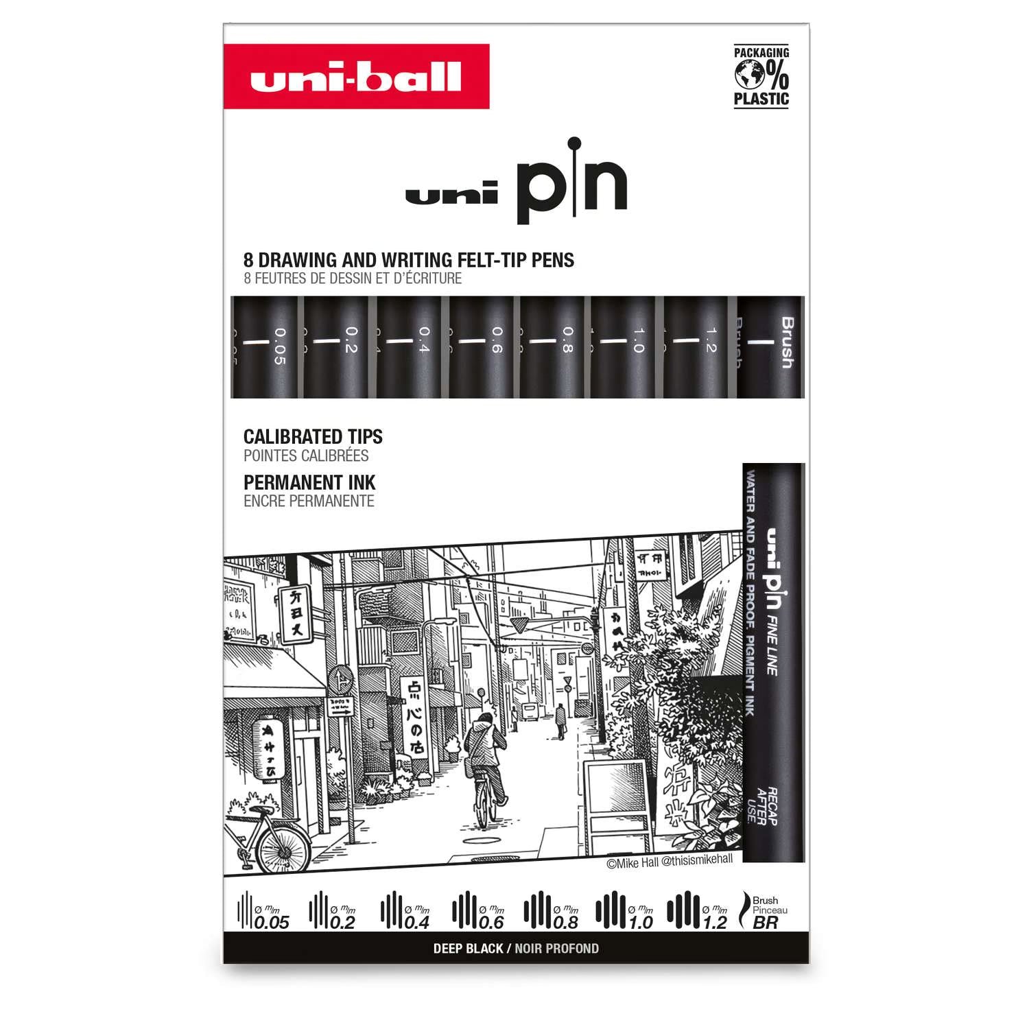 UNI Pin Fine Line i sæt