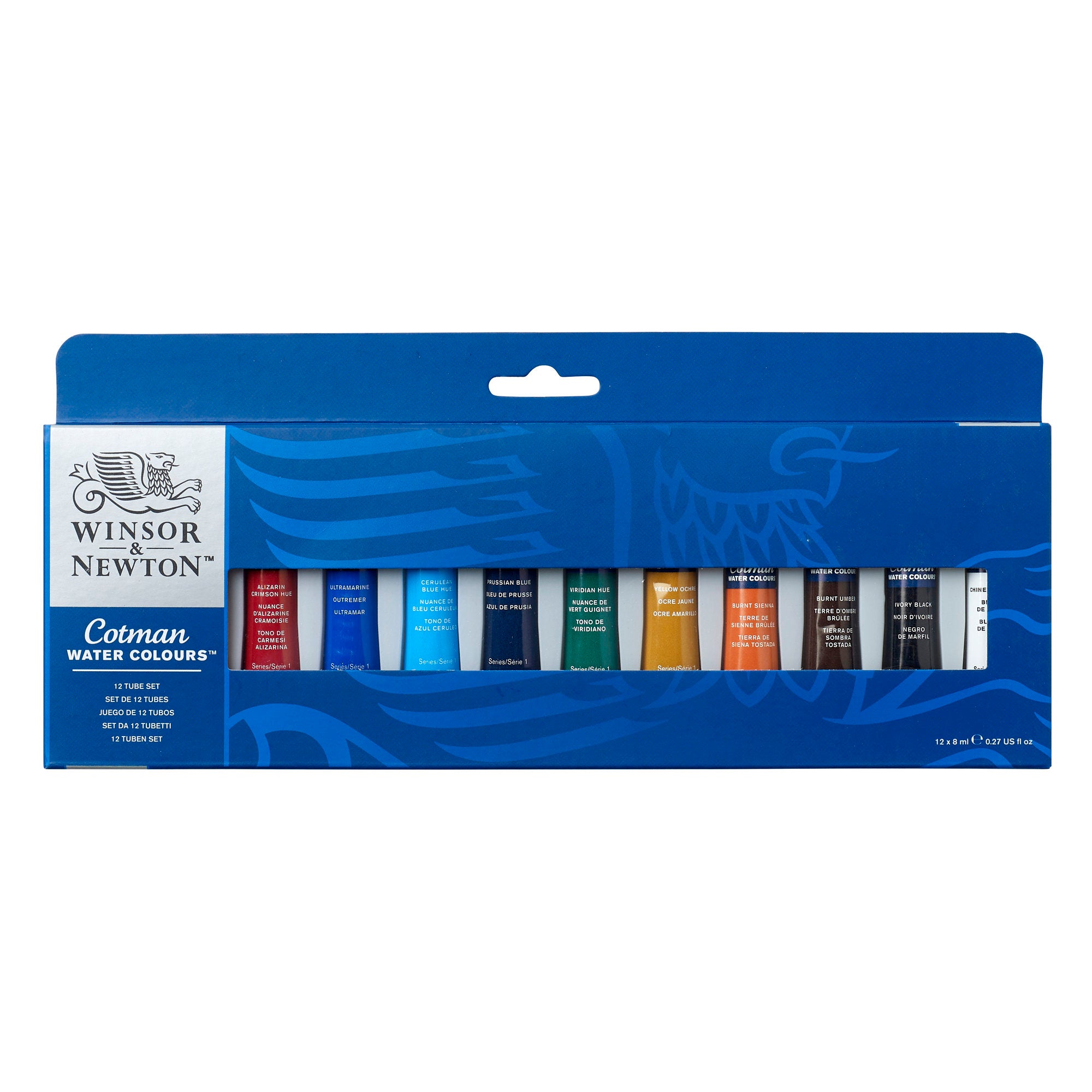 Winsor & Newton Cotman Blue Box 12x8ml Tuber