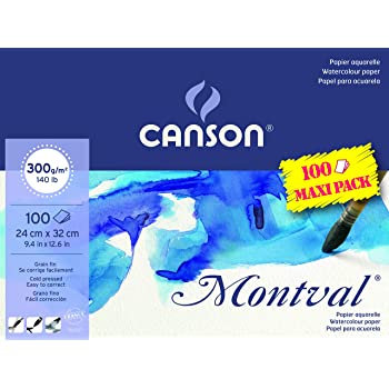 Canson Montval 300g MAXIPACK 100 ark i A4