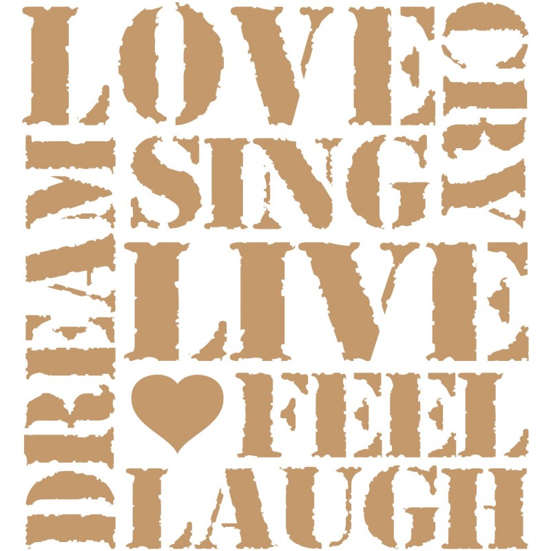 Stencil "Love" no. 042